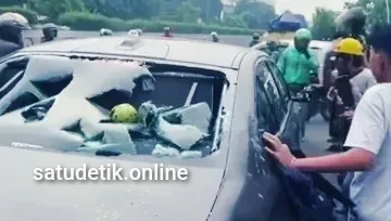 Pengemudi BMW Listrik yang Diduga Tabrak Lari Ojol di Meruya Selatan Ditangkap