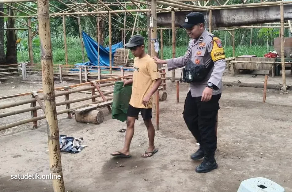 Polsek Ranuyoso Bongkar Arena Judi Sabung Ayam di Dusun Jarimun