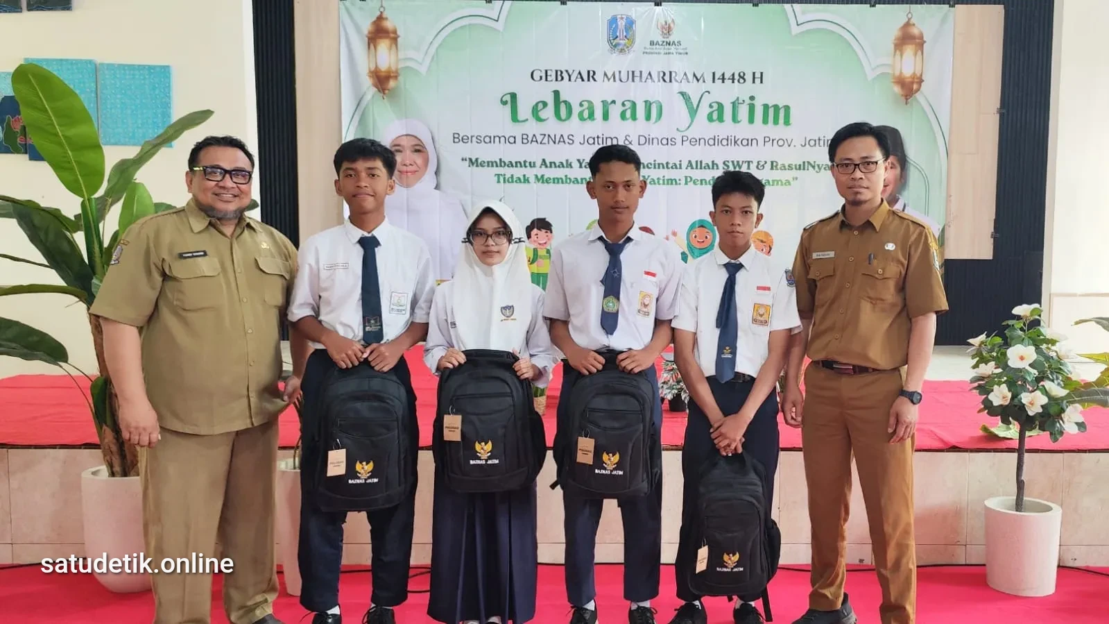 Bersama BAZNAS Jatim, Dinas Pendidikan Provinsi Jatim Santuni 200 Anak Yatim