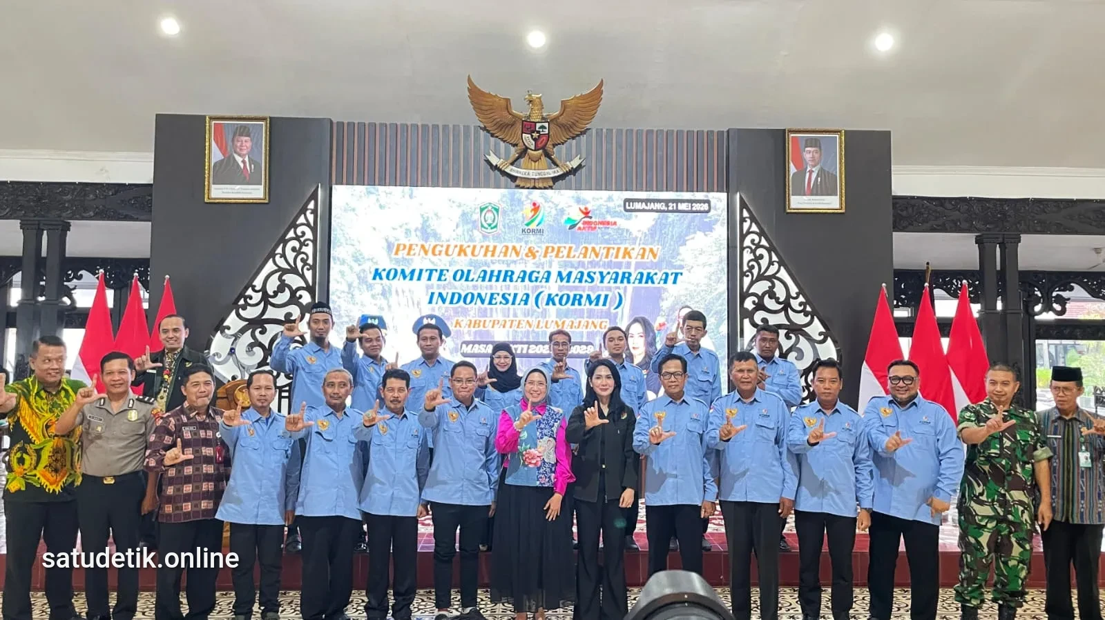 Hadiri Pengukuhan Pengurus KORMI Lumajang 2025-2029, Bunda Indah  Dorong Pengurus Galakkan Olahraga Hingga ke Pelosok Kampung