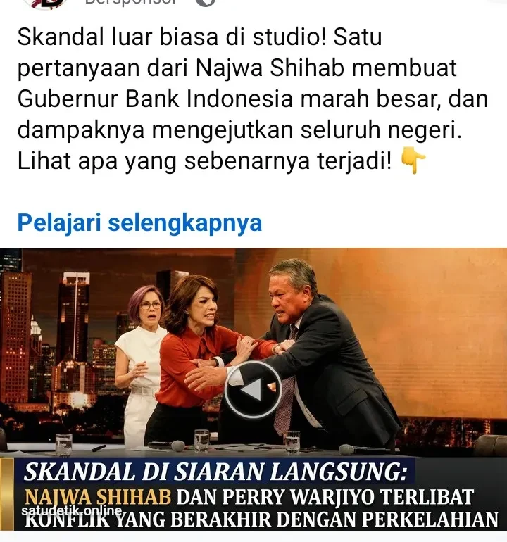 Benarkah Direktur BI Berkelahi dengan Najwa Shihab ? Ini Faktanya