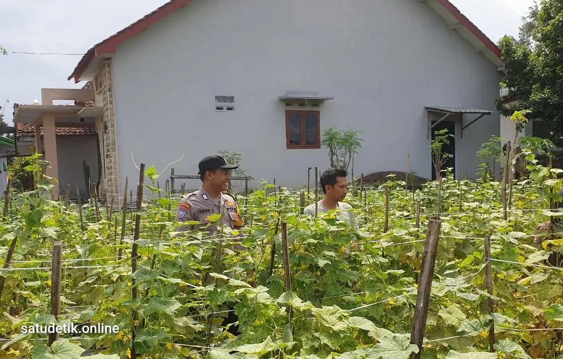 Blusukan ke Lahan, Kapolsek Sukodono Dorong Petani Wujudkan Asta Cita