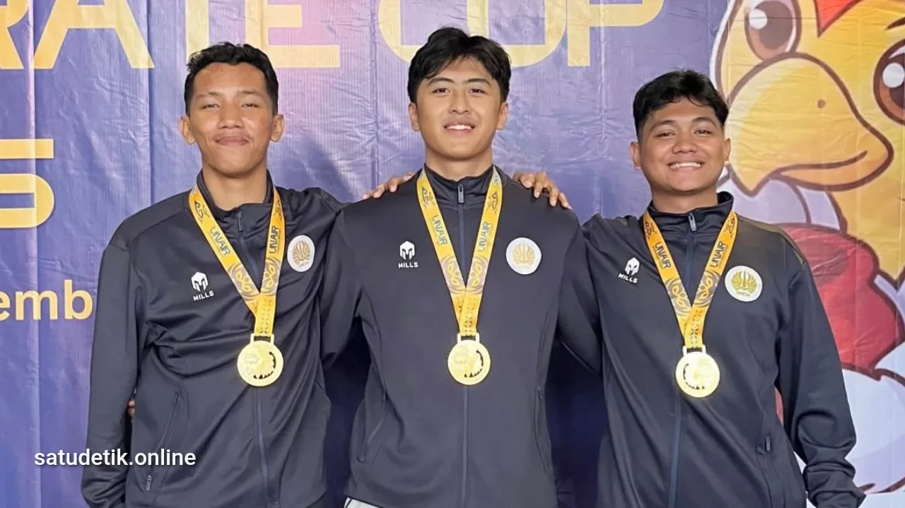 Tim Karate Unesa Sukses Raih Emas Setelah Tumbangkan Tim IPB