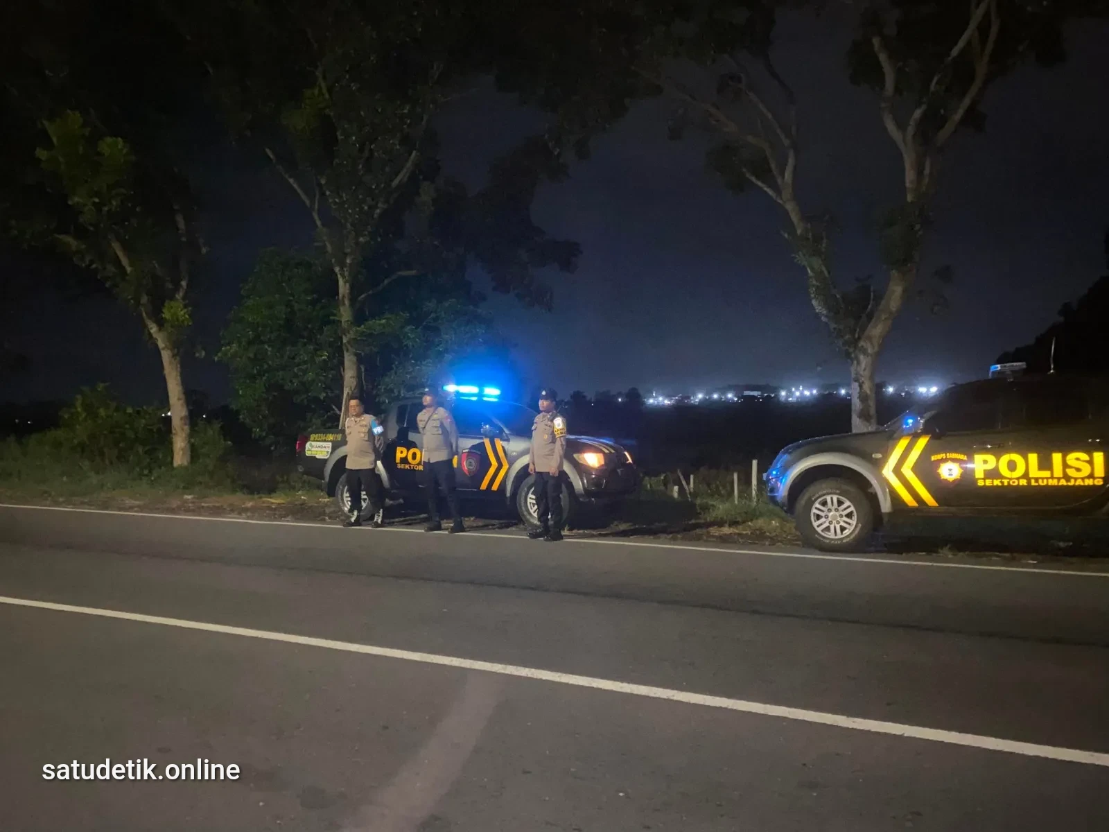 Patroli Gabungan Sisir JLT Lumajang, Polisi Target Balap Liar dan Kriminal Jalanan
