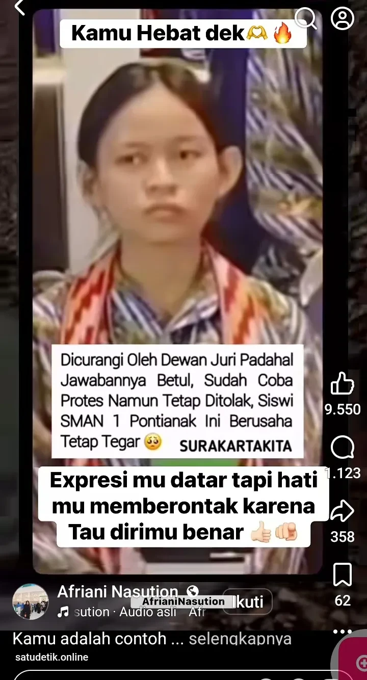 Viral di Medsos, Juri dan MC LCC 4 Pilar MPR RI Kalbar Dinonaktifkan Buntut Protes SMAN 1 Pontianak