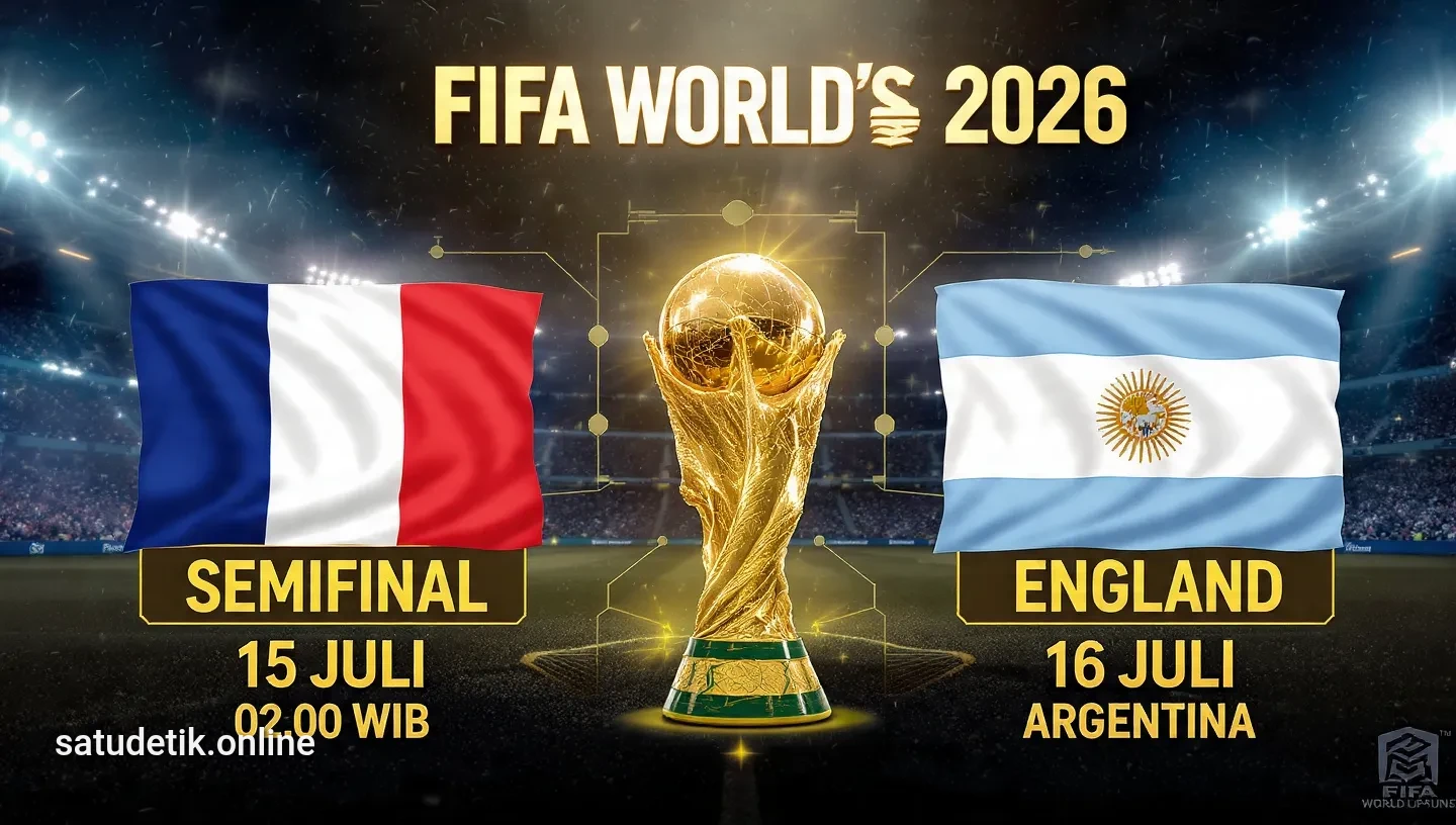 Jadwal dan Prediksi Semifinal Piala Dunia 2026: Prancis vs Spanyol, Inggris vs Argentina