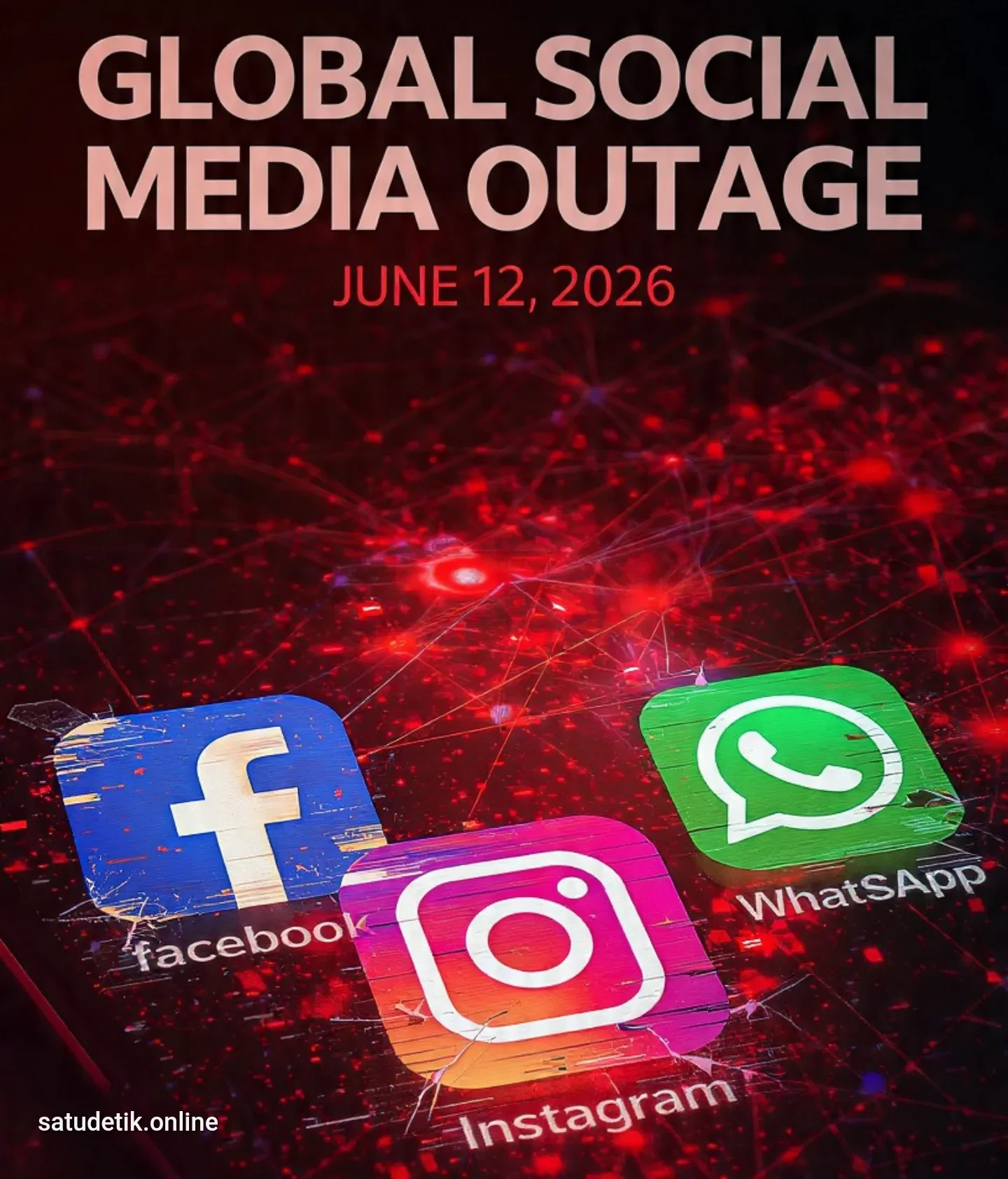 Meta Lumpuh! Facebook, Instagram, WhatsApp Down Serentak 12 Juni 2026