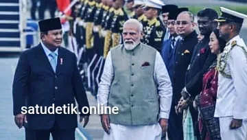 Sambut Kedatangan PM India : Prabowo dan PM Modi Sepakat Perkuat Kemitraan Strategis Indonesia-India 