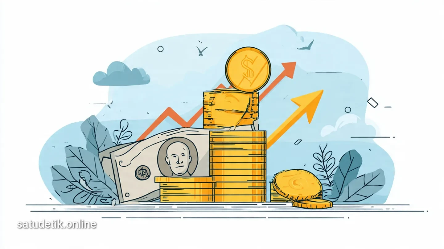 Rupiah Tertekan, Dolar Menguat ke Rp17.840, Harga Emas Anjlok