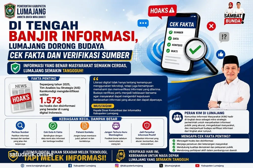 Lawan Hoaks, Diskominfo Lumajang Genjot Literasi Digital Hingga ke Desa